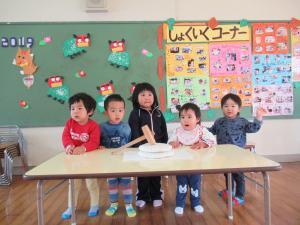 未満児さんも見学しました。
